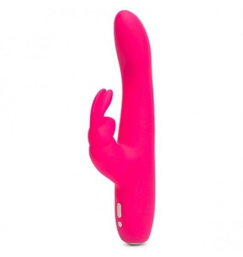 Вибратор Happy Rabbit Slimline Curve Rabbit, розовый