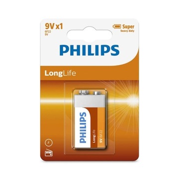 Philips Long Life Bateria 6F22 9V DO MIERNIKA