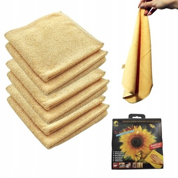 ZESTAW ŚCIERKA ŚCIERECZKA Z MIKROFIBRY KUCHENNA UNIWERSALNA 32CM 3W1 6SZT