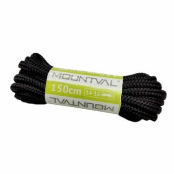 Sznurówki Trekkingowe 150 cm czarne