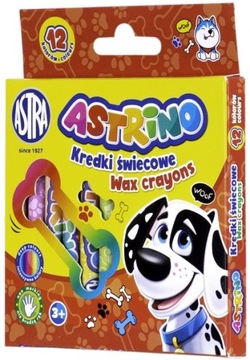 СВЕЧНЫЕ МЕЛКИ ASTRINO 12 ЦВЕТОВ с собачкой