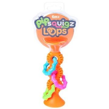 Bobo Przyssawka Grzechotka Pomarańczowa Fat Brain