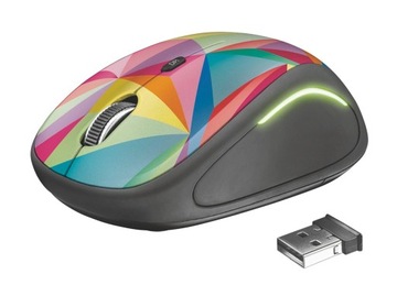 podświetlana mysz bezprzewodowa YVI FX LED kolorow