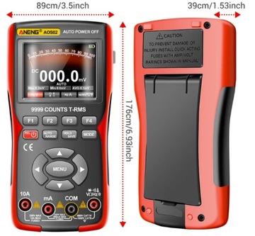 Miernik Multimetr cyfrowy OSCYLOSKOP 2w1 ANENG AOS02 PRO BATERIA 2000mAh