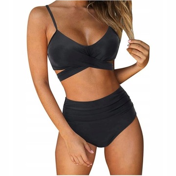 STRÓJ KĄPIELOWY DWUCZĘSCIOWY BIKINI WIĄZANIE M