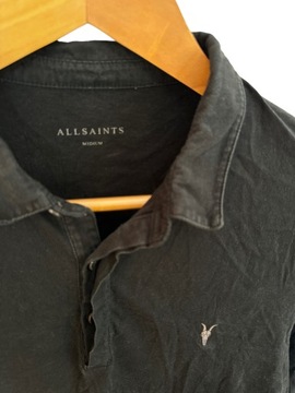Koszulka polo AllSaits czarna z logiem M
