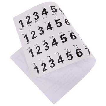 1 КОМПЛЕКТ НАКЛЕЙКИ С ЦИФРАМИ ДЛЯ КЛАВИАТУРЫ ПИАНИНО САМОКЛЕЯЩИЕСЯ НАКЛЕЙКИ ДЛЯ КЛАВИАТУРЫ