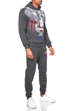 Komplet Dresowy Spodnie Bluza Athletic Skull