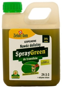SprayGreen ZAPAS nawóz do trawników 950ml Zielony Dom