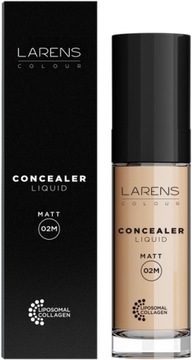 LARENS Concealer Liquid Matt 02M medium 10 ml - korektor w płynie matowy