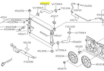 PŘÍVOD CHLADIČŮ VODY SUBARU IMPREZA XV ORIGINÁL 16-