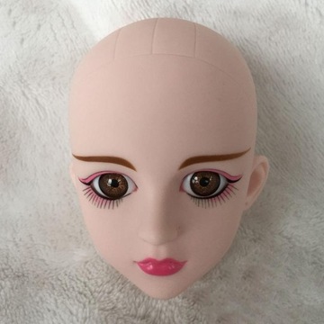 BJD Girl Doll Head Sculpt Rose Rose Red cień do powiek