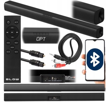 GŁOŚNIK BLUETOOTH SOUNDBAR 120W USB d TELEWIZOR TV DŹWIĘK STEREO i SURROUND