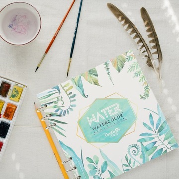 Watercolor Sketch Pad Artist Aesthetic Sketchbook