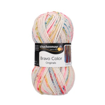 Włóczka kolorowa BRAVO COLOR col 2136 melanż ombre