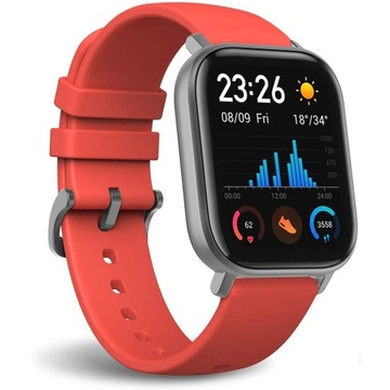 Smartwatch Amazfit GTS pomarańczowy Android + iOS 1,65