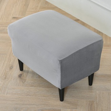 Велюровый чехол для комплекта кресла и подставки для ног