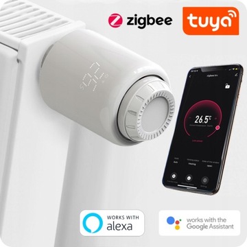 Inteligentny Termostat Grzejnik Głowica 6szt TRV Smart Tuya Bramka Zigbee