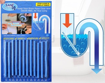 ЧИСТЯЩИЕ ПАЛОЧКИ ДЛЯ СЛИВА И ПРОЧИНКИ ТРУБ