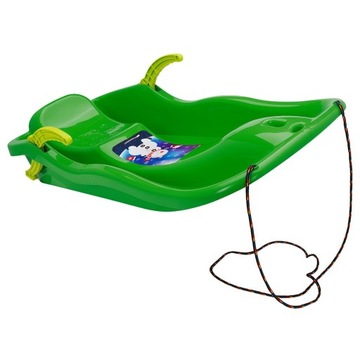 САНКИ С ТОРМОЗАМИ, ПЛАСТИКОВАЯ СПИНКА, БОЛЬШАЯ БОБСЛИ-ГОРКА