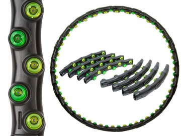 Hula hop EB FIT 98 cm z masażem skladane