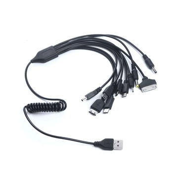 1X Универсальный многофункциональный USB-кабель для зарядки мобильного телефона 10 в 1