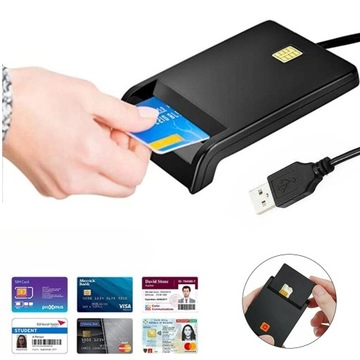 USB-кардридер для смарт-карт, SIM-карт и удостоверений личности