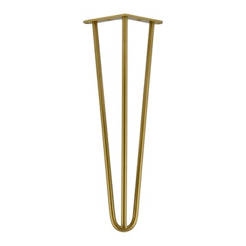 MORIA DESIGN Metalowe nogi do stołu stolika Hairpin legs 51 cm fi 10 złoty