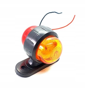 Lampa obrysówka CZERWONO POMARAŃCZOWA LED 12V -24V