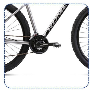 MTB ГОРНЫЙ ВЕЛОСИПЕД 29 ROMET RAMBLER R9.3 SHIMANO ОСВЕЩЕНИЕ И СВОБОДНАЯ ПОДСТАВКА