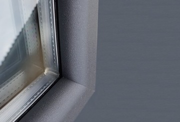 Drzwi zewnętrzne 55 mm LR-01 Z SZYBĄ ZŁOTY DĄB 80P