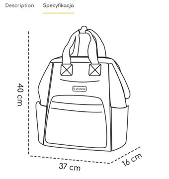 РЮКЗАК-органайзер для коляски SKiddou Astrid Розовый-серый