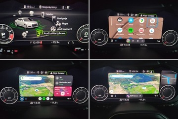 Просмотр Audi Virtual Cockpit SPORT Android Auto Maps