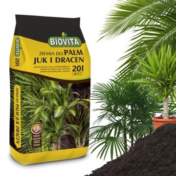 Ziemia do palm juk i dracen, fikusów BIOVITA 20L