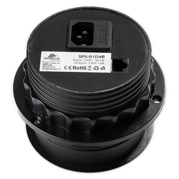 Spacetronik SPS-R1D4B круглая настольная розетка