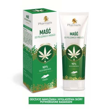 Maść do pielęgnacji i masażu (10% oleju konopnego) - PHARMAZIS - konopie po