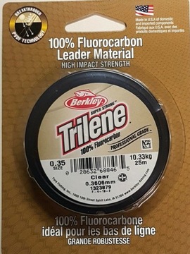 BERKLEY TRILENE100% FLUOROCARBON 25m 0,20mm2,91 kg