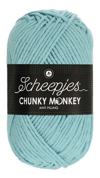 Włóczka CHUNKY MONKEY 100 g 1019 pudrowy niebieski