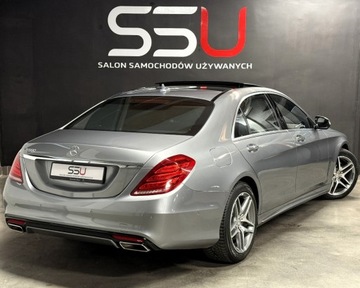 Mercedes Klasa S W221 Limuzyna Facelifting 4.7 V8 (500 BlueEFFICIENCY) 435KM 2013 Mercedes-Benz Klasa S S550 Long 435 KM Burmester Nappa FullLED Panorama Ni, zdjęcie 4