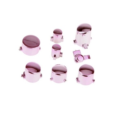 Набор из 18 сменных кнопок контроллера розового цвета