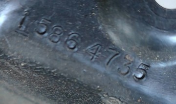 CHEVROLET CORVETTE 07R C6 Z06 KRYT ŽELEZNICI SEDADLA 15864735