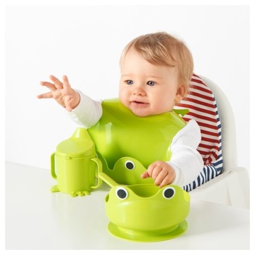 Набор еды ИКЕА МАТА Миска Ложка Кружка Нагрудник