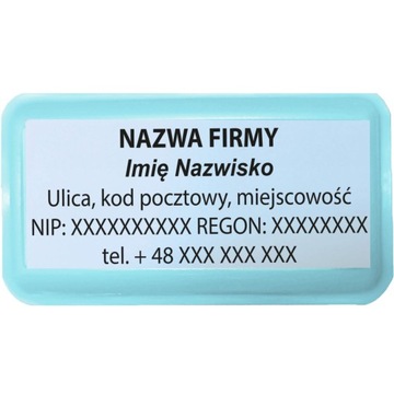 WAGRAF B3s ШТАМП ДЛЯ 6 СТРОК НАЗВАНИЕ КОМПАНИИ ОФИСНЫЙ ДИЗАЙН + ЛАСТИК