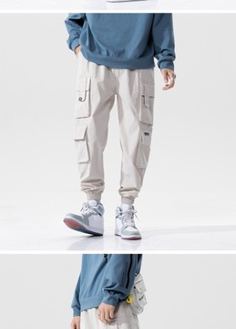 Men Sweatpants Hip Hop Streetwear Cargo Pants Spri