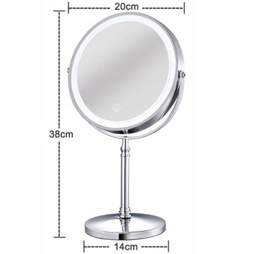 8 Inch Makeup USB Charging 10X Mirror Backlit