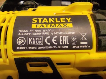 УДАРНАЯ ДРЕЛЬ/ШУВЕРТОВЕРТ 18В 2*2Ач STANLEY