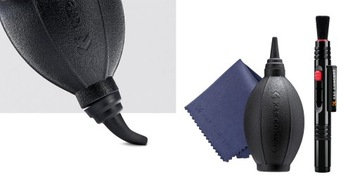 Gruszka pędzelek do czyszczenia optyki aparatu obiektywu zestaw 3w1 K&F