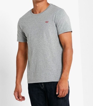 Levi's koszulka r S męska t-shirt szara siwa Levis 568090027