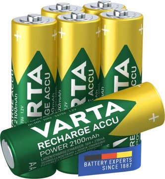 АККУМУЛЯТОРЫ VARTA R6 2100 мАч 4 шт готовые 2 использования