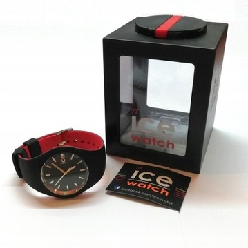 ICE Watch zegarek damski czarny czerwony złoty elegancki wodoodporny 007235
